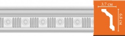 DT88151 Карниз потолочный с орнаментом  из полиуретана