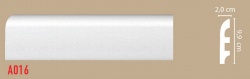 A016 Плинтус напольный из облегченного дюрополимера